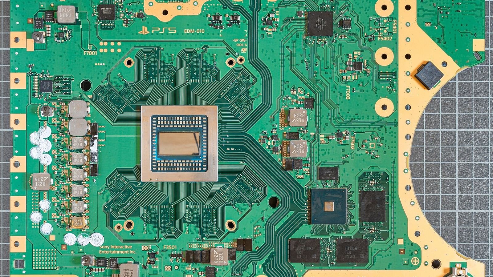 PS5 motherboard close-up